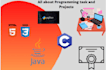 do cpp, c sharp, java, HTML, CSS, and python programming projects