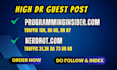 do guest posting on programminginsider, com nerdbot, com