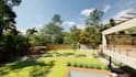 design landscape backyard terrace and 3d animation render