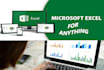 do excel dashboard,custom spreadsheet,functions,formulas,vba macros,data entry