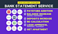 reconcile bank statement PDF to editable format