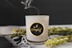 do minimal, luxury candle logo and label