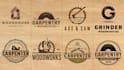 do woodwork and carpentry logo design