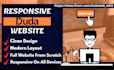 create a desktop or mobile friendly duda website