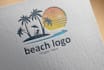 do professional beach, trip, traveling logo design