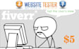test your website from a user perspective