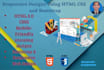 do responsive website development using html css bootstrap website