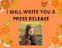 write a press release
