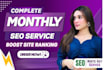 do monthly off page SEO service using authority white hat dofollow backlink