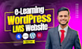 create elearning website and educational course website learndash lms