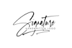 do signature handwritten, cursive logo design