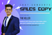 provide sales copywriting services for your sales and landing page that converts