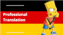 provide excellent english german translation