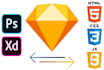 convert design into HTML CSS js