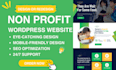 design nonprofit, donation, and newspaper website