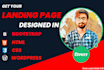 be your developer to design HTML landing page