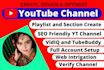 create setup and design youtube channel professionally