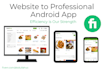 convert website into an android app and connect to admob