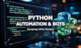 code custom python applications, automation bots, and scripts