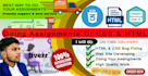 do assignment in HTML, CSS