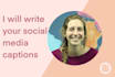 write your social media captions