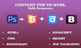 convert psd to html responsive