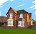 create house and building illustrations