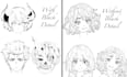 draw line art manga anime style illustration with my style
