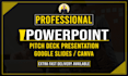 design and revamp powerpoint PPT presentation, investor pitch deck, ppt