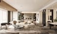do a realistic 3d living room interior design using 3ds max