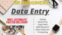 do data entry, copy paste, web research, excel data entry