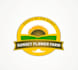 design sunset flower farm logo in 1 day