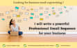 write a powerful email sequence to drive sales