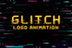 create a custom glitch logo animation