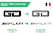add a chrome effect on your logo
