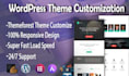 do wordpress theme customization or wordpress website customize