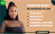write business plan for startups, proposal, and nonprofit
