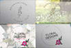 design hand drawn botanical boho logo and wedding initials