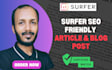 write surfer SEO friendly articles or blog posts