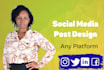 create social media post designs