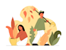 create you an awesome flat vector illustration