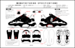 design footwear with tech pack for manufactury