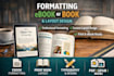 formatting ebook or book and layout design