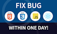 fix html css javascript react js issues