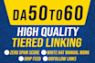 create seo dofollow high da backlinks with tier link building