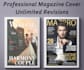 make a innovative magazine cover designs