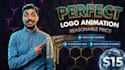 create minimalist logo reveal animation