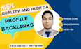 do dofollow high authority profile backlinks SEO