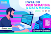 do web scraping, data mining and automation tasks
