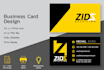 create  professional business card design